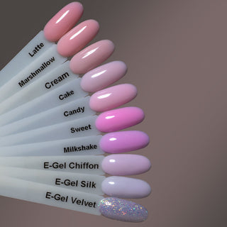 E-Gel Set 4 kleuren Verin Nails