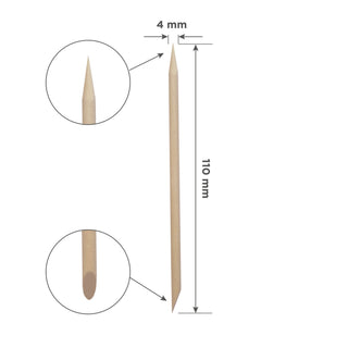 Staleks Pro Houten Bokkenpootjes 110 mm 100 Stuks byfay