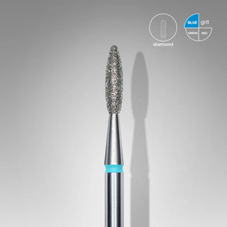 Staleks Diamond Frees Bit Flame Blue 2.1mm (Manicure Pedicure) By Fay